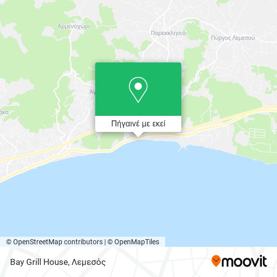 Bay Grill House χάρτης