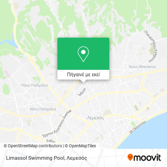 Limassol Swimming Pool χάρτης