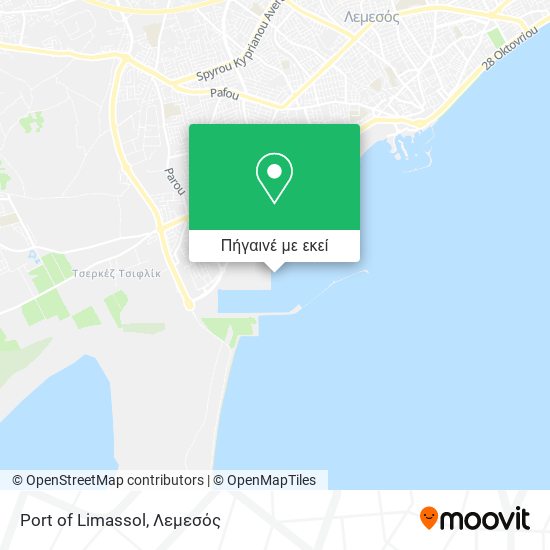 Port of Limassol χάρτης