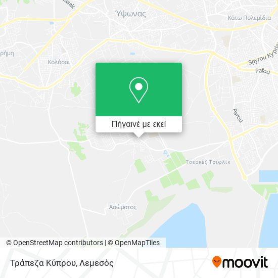 Τράπεζα Κύπρου χάρτης
