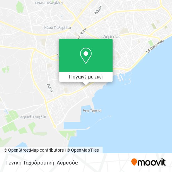 Γενική Ταχυδρομική χάρτης