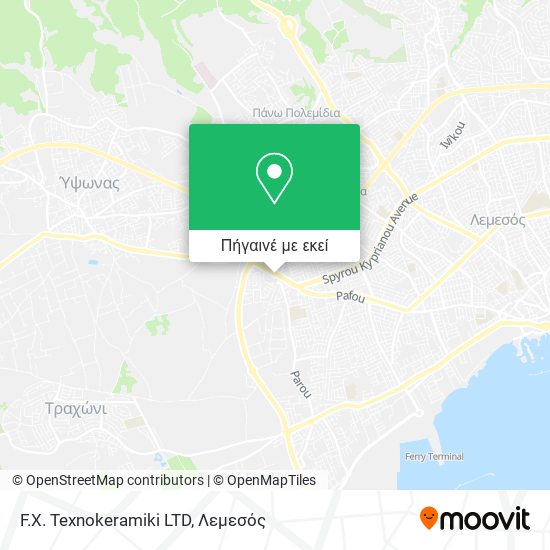 F.X. Texnokeramiki LTD χάρτης