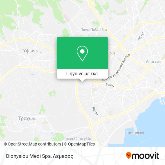 Dionysiou Medi Spa χάρτης