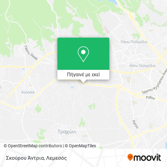 Σκούρου Άντρια χάρτης