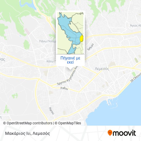 Μακάριος Ιιι χάρτης