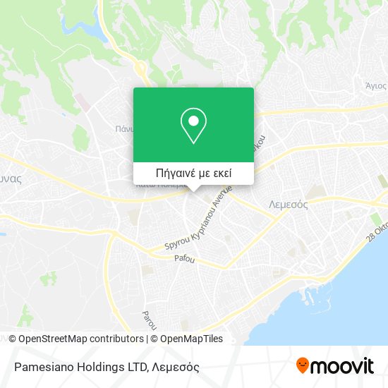 Pamesiano Holdings LTD χάρτης