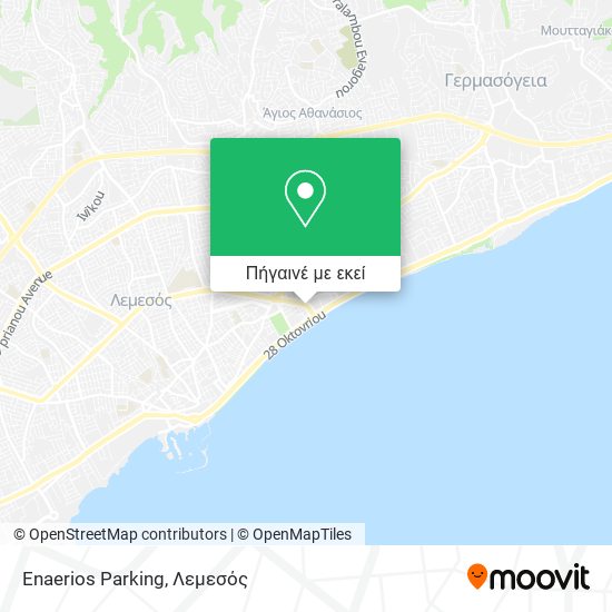 Enaerios Parking χάρτης