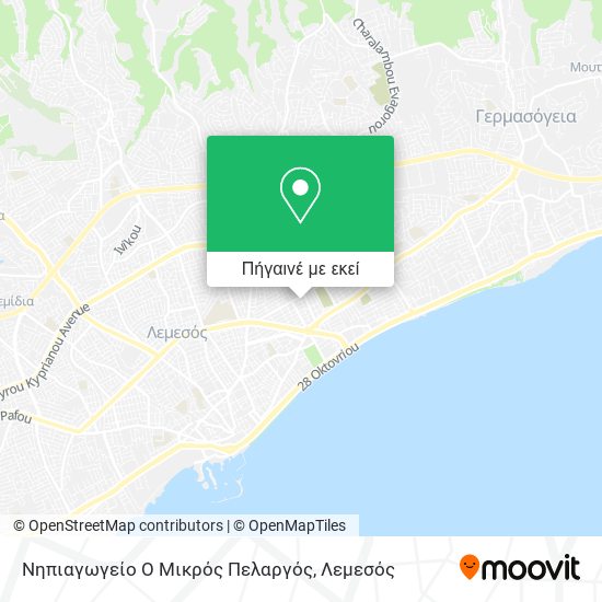 Νηπιαγωγείο Ο Μικρός Πελαργός χάρτης