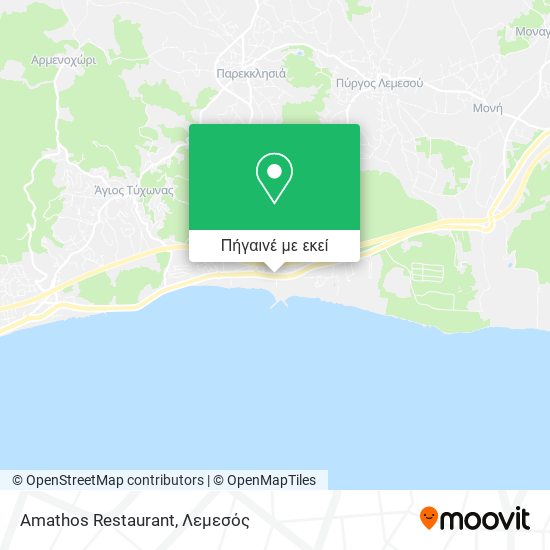 Amathos Restaurant χάρτης