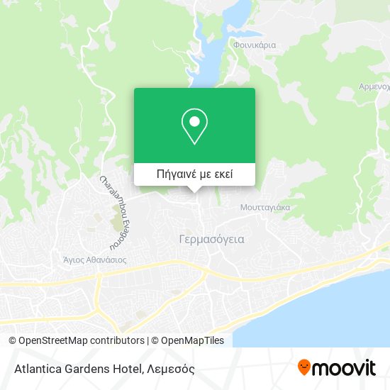 Atlantica Gardens Hotel χάρτης