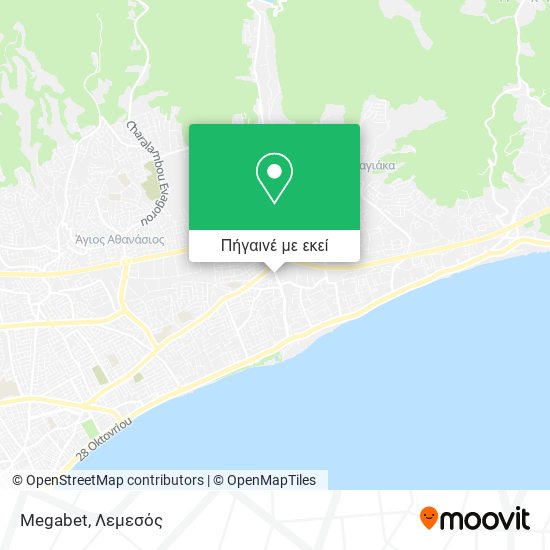 Megabet χάρτης