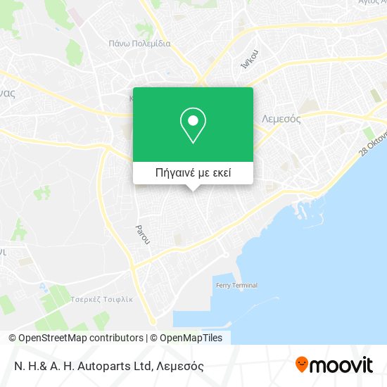 N. H.& A. H. Autoparts Ltd χάρτης