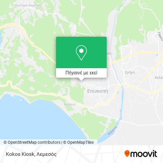 Kokos Kiosk χάρτης