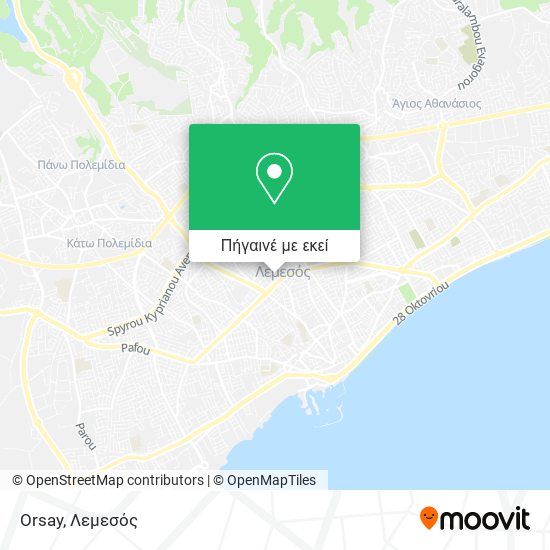 Orsay χάρτης