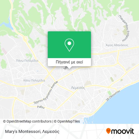 Mary's Montessori χάρτης