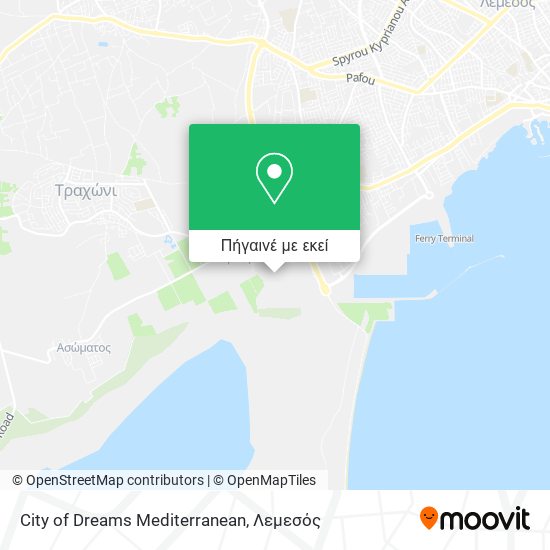 City of Dreams Mediterranean χάρτης