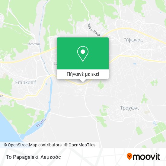 To Papagalaki χάρτης