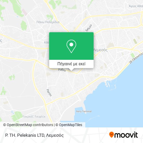 P. TH. Pelekanis LTD χάρτης