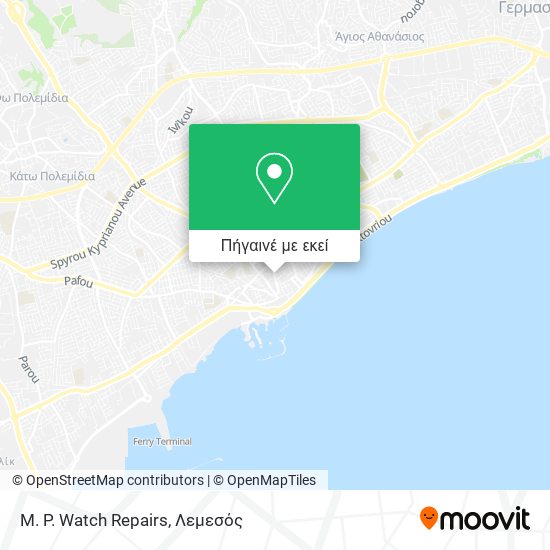 M. P. Watch Repairs χάρτης