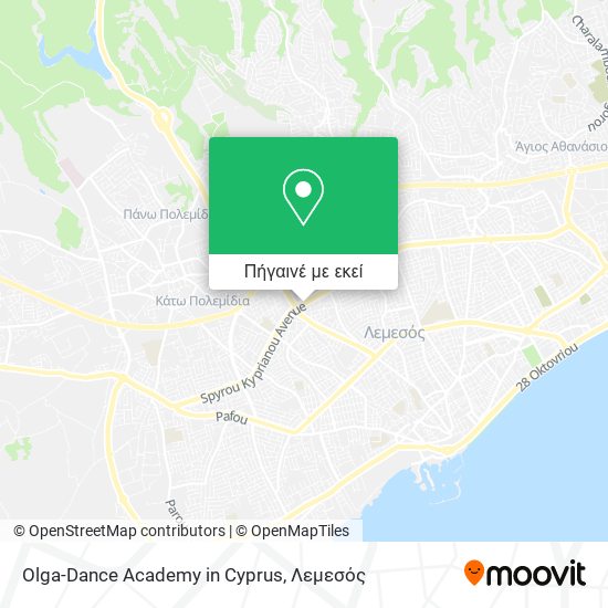 Olga-Dance Academy in Cyprus χάρτης