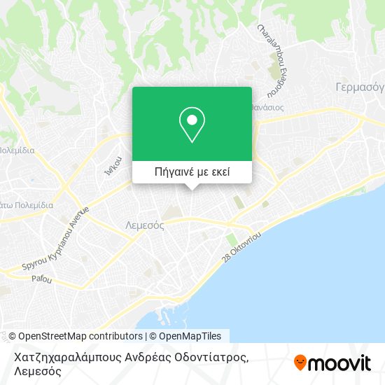 Χατζηχαραλάμπους Ανδρέας Οδοντίατρος χάρτης