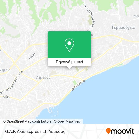 G.A.P. Akis Express Lt χάρτης