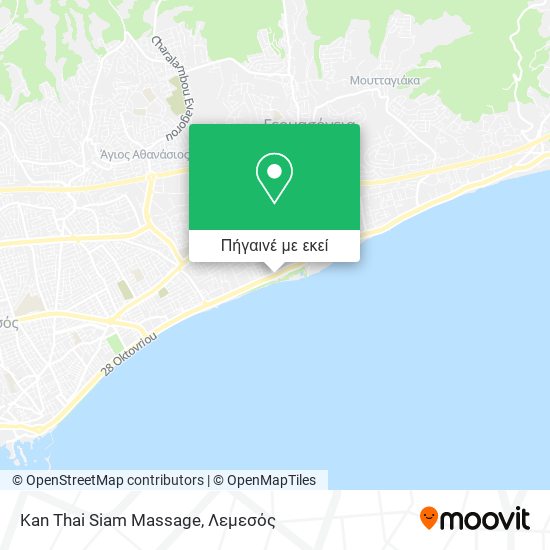 Kan Thai Siam Massage χάρτης