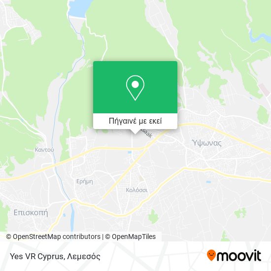 Yes VR Cyprus χάρτης