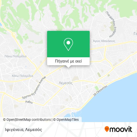 Ιφιγένεια χάρτης