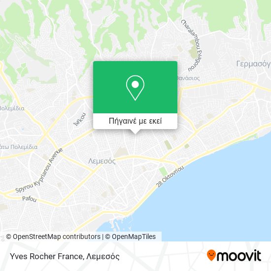 Yves Rocher France χάρτης