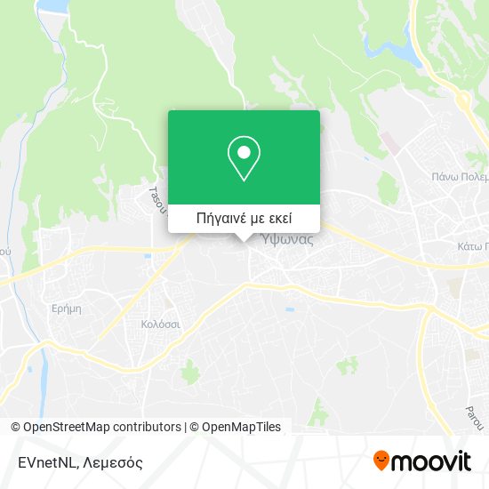 EVnetNL χάρτης