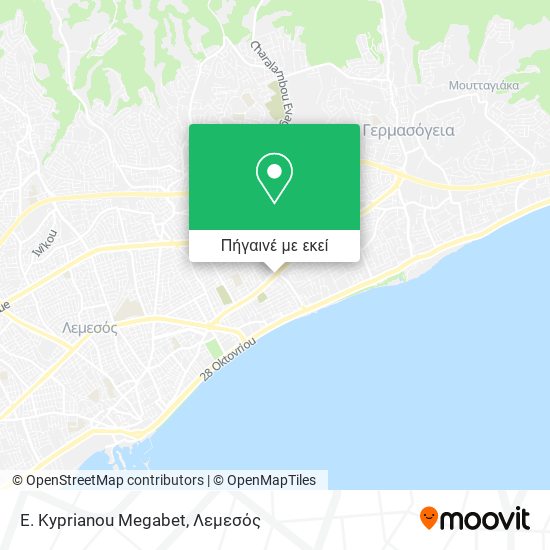 E. Kyprianou Megabet χάρτης