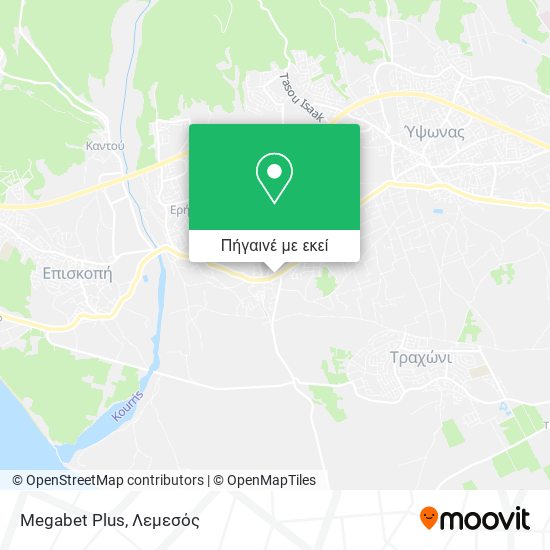 Megabet Plus χάρτης