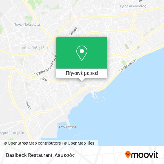 Baalbeck Restaurant χάρτης