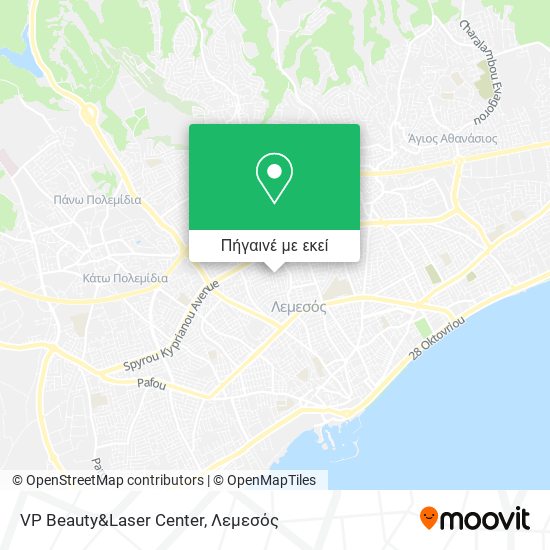 VP Beauty&Laser Center χάρτης