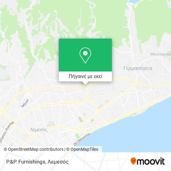 P.&P. Furnishings χάρτης
