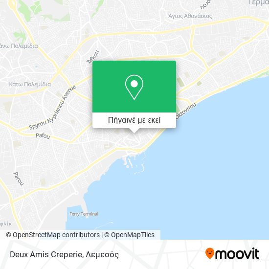 Deux Amis Creperie χάρτης
