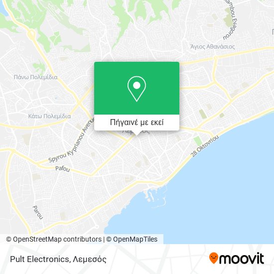 Pult Electronics χάρτης