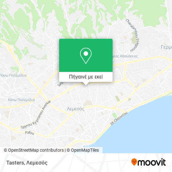 Tasters χάρτης