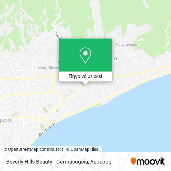 Beverly Hills Beauty - Germasogeia χάρτης
