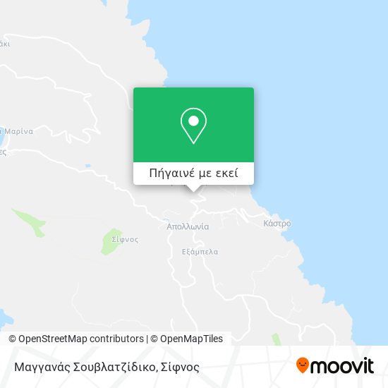 Μαγγανάς Σουβλατζίδικο χάρτης