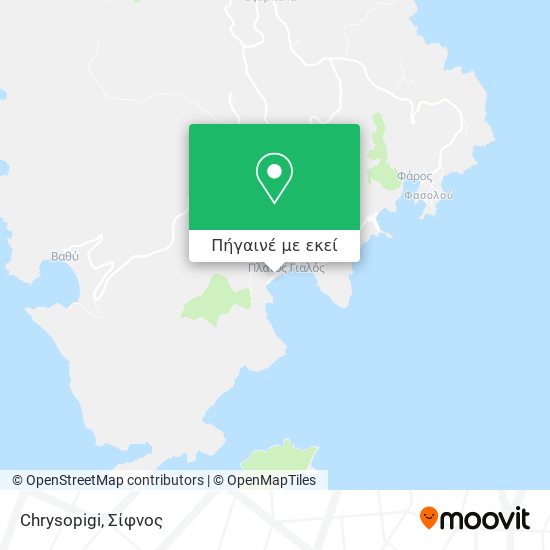 Chrysopigi χάρτης