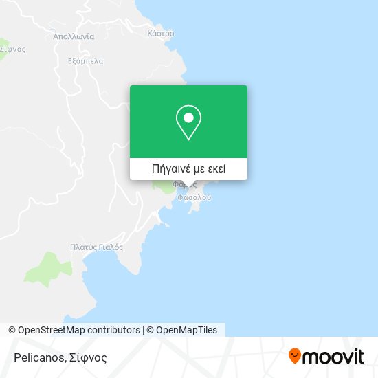 Pelicanos χάρτης