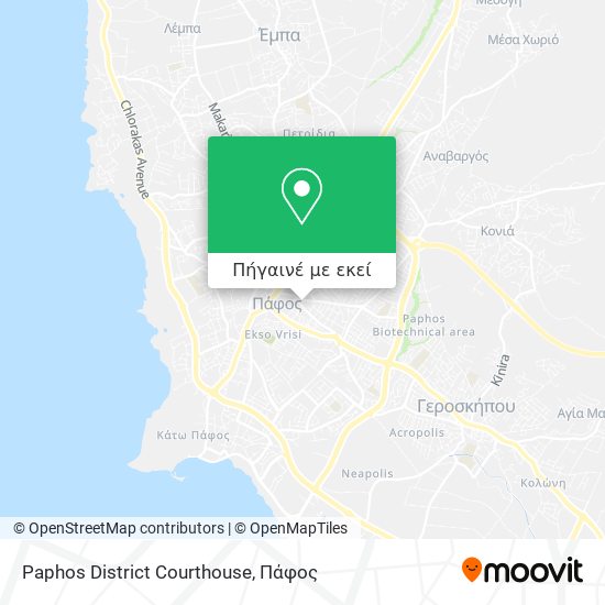 Paphos District Courthouse χάρτης