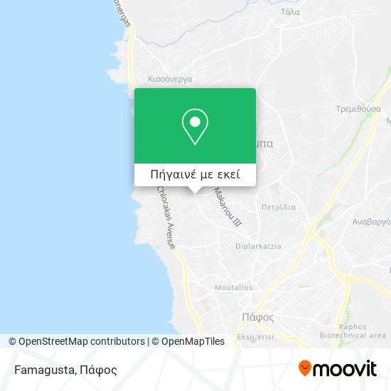 Famagusta χάρτης