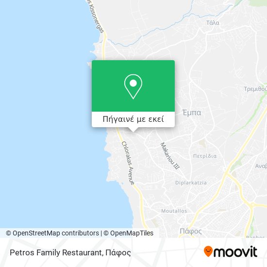 Petros Family Restaurant χάρτης