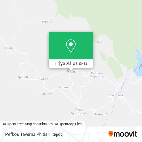 Pefkos Taverna Phitis χάρτης