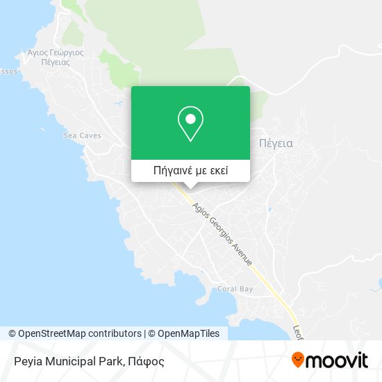 Peyia Municipal Park χάρτης