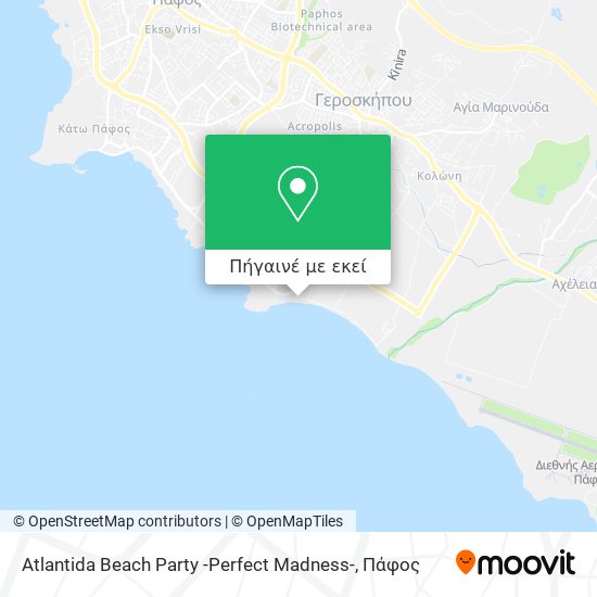 Atlantida Beach Party -Perfect Madness- χάρτης