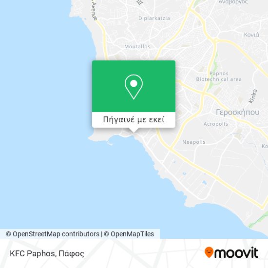 KFC Paphos χάρτης